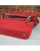 Фотография Красная женская кожаная сумка на плечо 742898-SGE