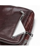 Фотография Современный и стильный темно-коричневый кожаный рюкзак 77215