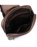 Фотография Коричневый мужской рюкзак на одну шлейку 77217-1