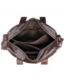 Фотография Кожаная коричневая мужская вместительная сумка 77219C-3С