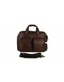 Фотография Большая коричневая кожаная мужская сумка 77219R