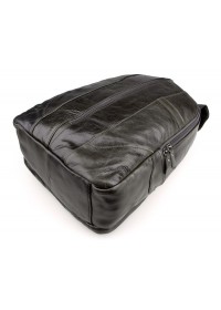 Вместительный серо-коричневый кожаный рюкзак 77244