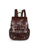 Фотография Тёмно-коричневый стильный мужской рюкзак 77249 br