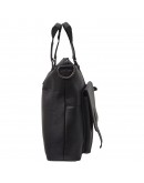 Фотография Кожаная чёрная мужская мягкая сумка 77264a