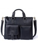 Фотография Вместительный кожаный мужской портфель - сумка 77264AR