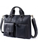 Фотография Вместительный кожаный мужской портфель - сумка 77264AR