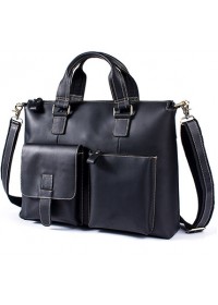Вместительный кожаный мужской портфель - сумка 77264AR