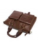 Фотография Кожаная коричневая сумка для мужчин 77264b