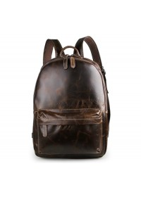 Тёмно-коричневый мужской рюкзак из телячьей кожи 77273q-1