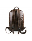 Фотография Тёмно-коричневый мужской рюкзак из телячьей кожи 77273q-1