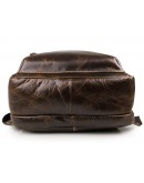 Фотография Тёмно-коричневый мужской рюкзак из телячьей кожи 77273q-1