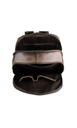 Тёмно-коричневый мужской рюкзак из телячьей кожи 77273q-1