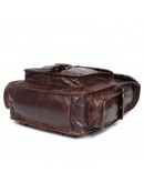Фотография Кожаный мужской коричневый рюкзак 77283-с1