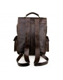 Фотография Кожаный коричневый мужской брутальный рюкзак 77283