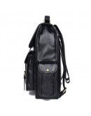 Фотография Черный оригинальный мужской кожаный рюкзак 77283A