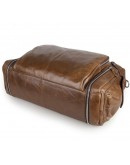 Фотография Мужская большая кожаная коричневая сумка 77288с