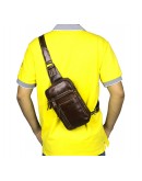 Фотография Кожаная мужская повседневная сумка на плечо 77296b