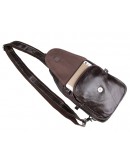 Фотография Кожаный коричневый рюкзак с тиснением 77301q
