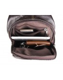 Фотография Кожаный коричневый рюкзак с тиснением 77301q