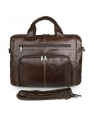Фотография Комфортная большая мужская коричневая сумка 77310