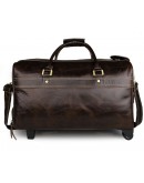 Фотография Мужская дорожная сумка кожаная с колесиками Vintage 77317C