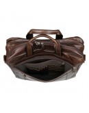 Фотография Большая коричневая мужская кожаная сумка 77319c