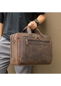 Вместительный мужской портфель - винтажная сумка 77320R
