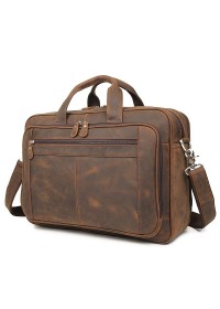 Вместительный мужской портфель - винтажная сумка 77320R