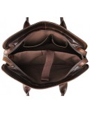 Фотография Стильная коричневая мужская сумка кожаная 77321c