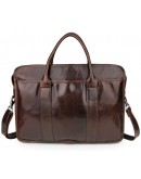 Фотография Стильная коричневая мужская сумка кожаная 77321c