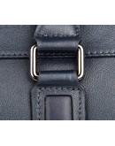 Фотография Синий кожаный мужской портфель для города 77327K