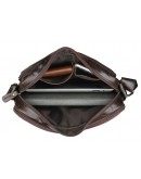 Фотография Удобная сумка для мужчины на плечо коричневая 77332c