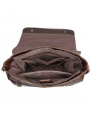 Фотография Большая тёмно-коричневая сумка на плечо 77338 c