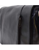 Фотография Большая мужская черная кожаная сумка на плечо Tarwa 77338A2