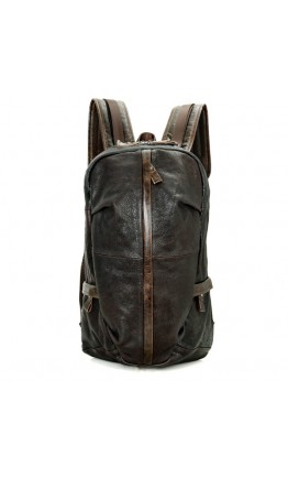 Большой тёмно-коричневый рюкзак из кожи 77340q