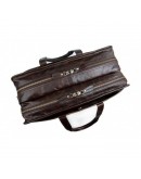 Фотография Вместительная мужская кожаная коричневая сумка 77345C