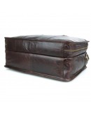 Фотография Вместительная мужская кожаная коричневая сумка 77345C