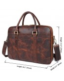 Фотография Мужская сумка для ноутбука, коричневая 77349Q