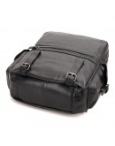Фотография Мужской кожаный рюкзак черного цвета 77355A