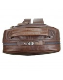 Фотография Мужской кожаный рюкзак коричневого цвета 77355C