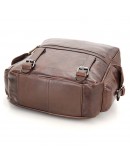 Фотография Мужской кожаный рюкзак коричневого цвета 77355C