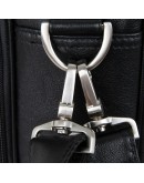 Фотография Большая чёрная мужская кожаная дорожная сумка 77367a