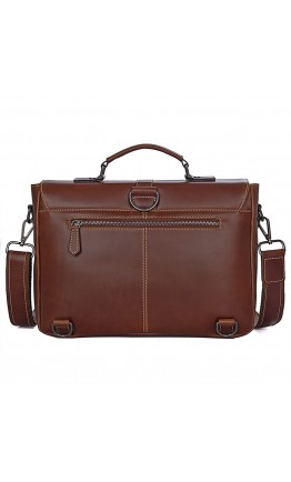 Мужской кожаный портфель, красивый коричневый цвет 77376B