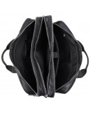 Фотография Большая мужская кожаная черная сумка для командировок 77387A