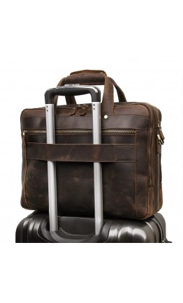 Кожаный мужской портфель, сумка для ноутбука 77388R