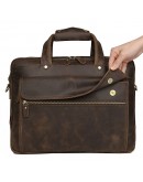 Фотография Кожаный мужской портфель, сумка для ноутбука 77388R