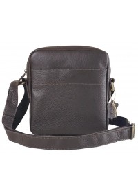 Кожаная коричневая мужская сумка на плечо 7760009-SGE