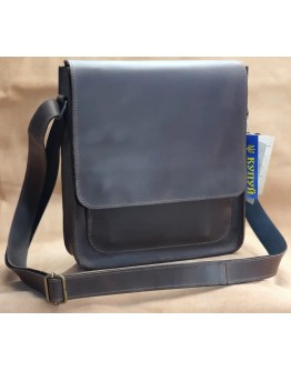 Коричневая винтажная мужская сумка на плечо 777139-SGE