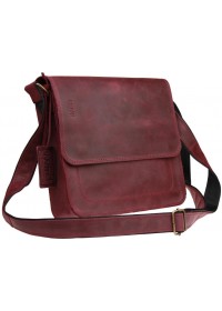 Кожаная удобная бордовая женская сумка 7832W-SKE