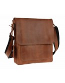 Фотография Кожаная светло-коричневая кожаная сумка на плечо 7843211-SKE